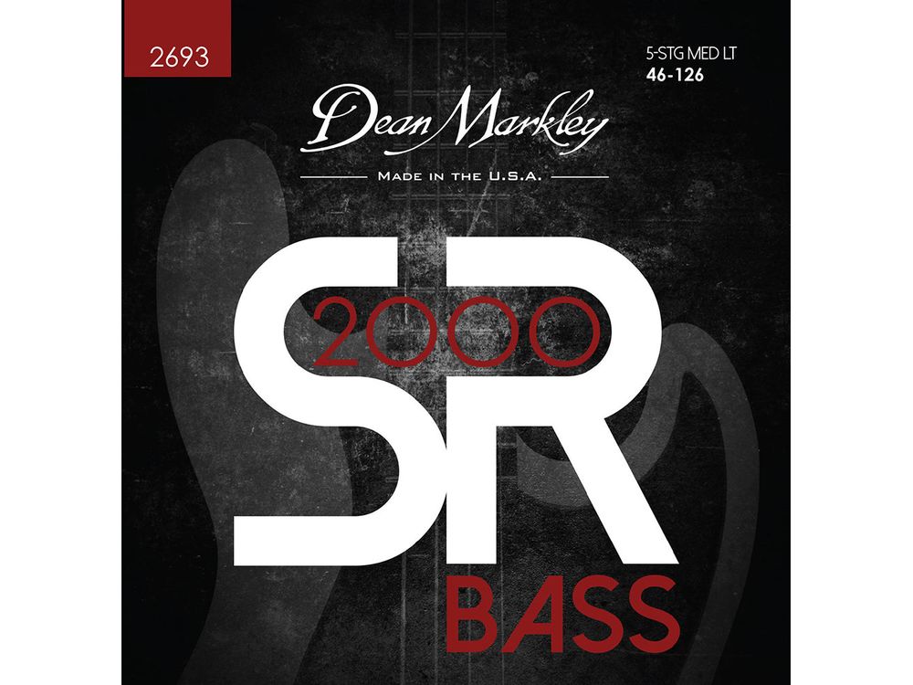 Dean Markley SR2000 High Performance Bass Guitar Strings Medium Light 5 String 46-125
