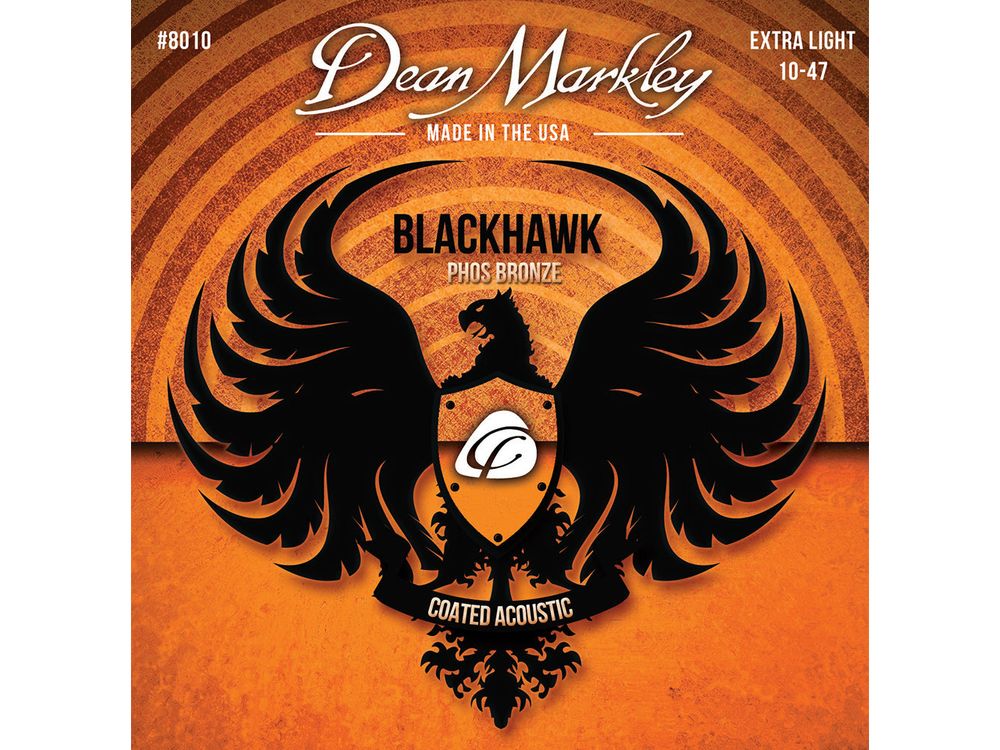 Dean Markley Blackhawk Coated Pure Bronze Extra Light 10-47