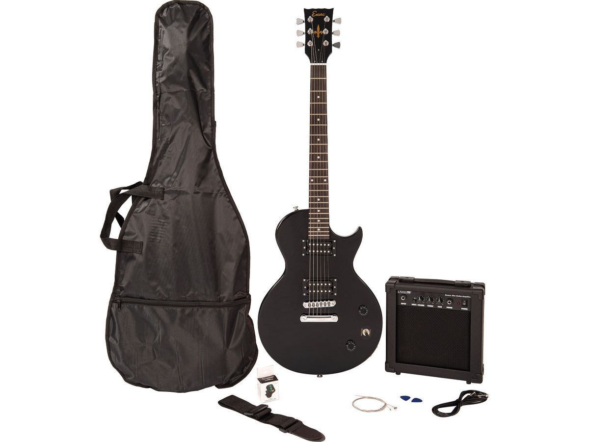 Encore Blaster E90 Electric Guitar Pack ~ Gloss Black