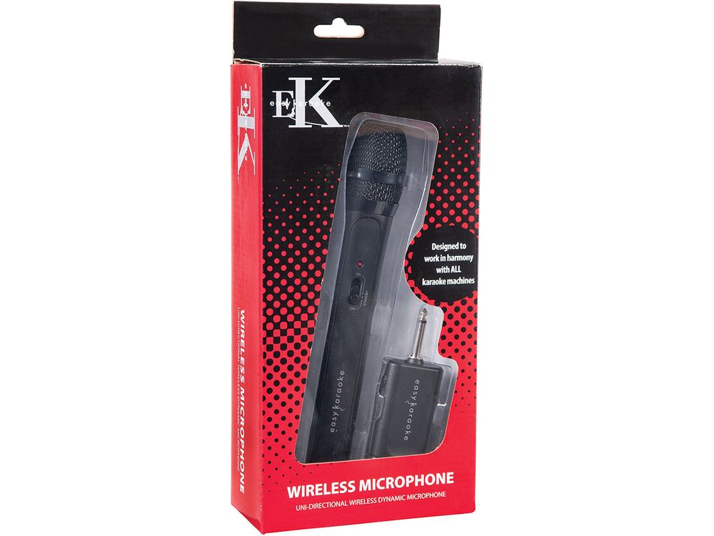 Easy Karaoke Wireless Microphone ~ Black