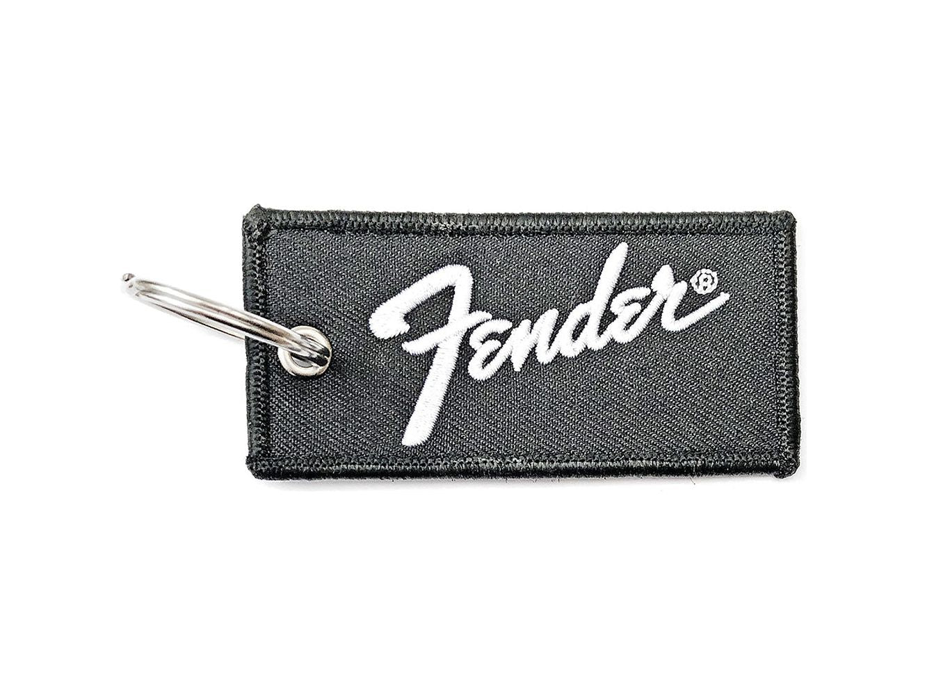 FENDER KEYCHAIN: LOGO (DOUBLE SIDED PATCH)