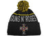 GUNS N' ROSES UNISEX BOBBLE BEANIE HAT: CROSS