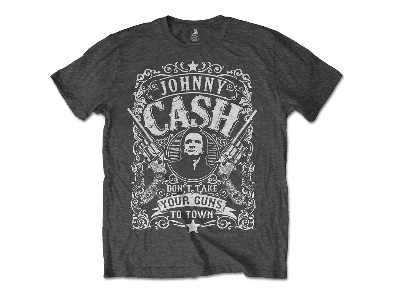 JOHNNY CASH UNISEX T-SHIRT DON'T TAKE YOUR GUNS TO TOWN