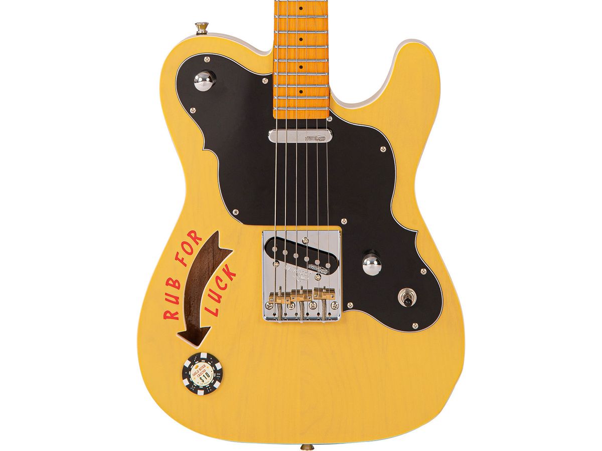 Joe Doe 'Gambler' Electric Guitar by Vintage ~ Butterscotch with Case