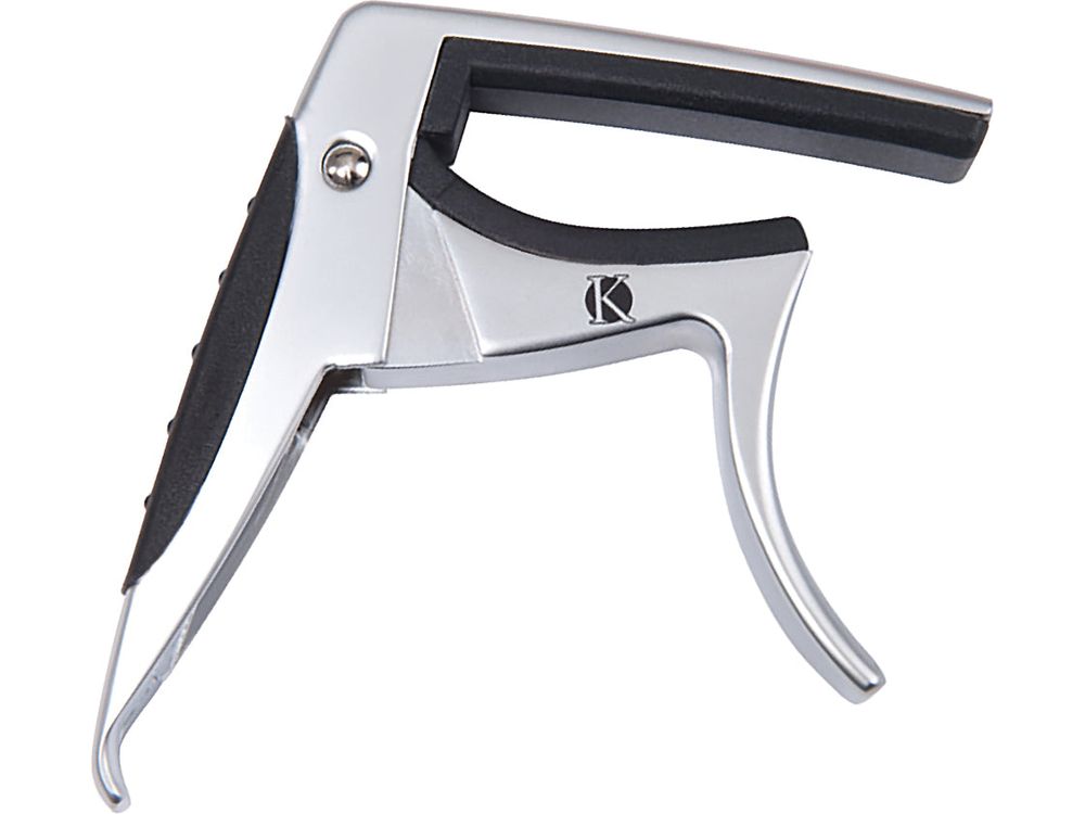 Kinsman Electric /Acoustic Curved Guitar Capo ~ Silver
