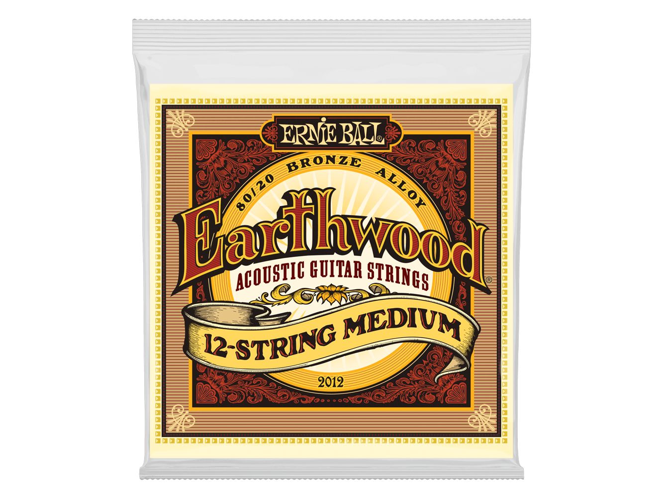 Ernie Ball Earthwood Medium 12 String Bronze Acoustic Strings 11-52