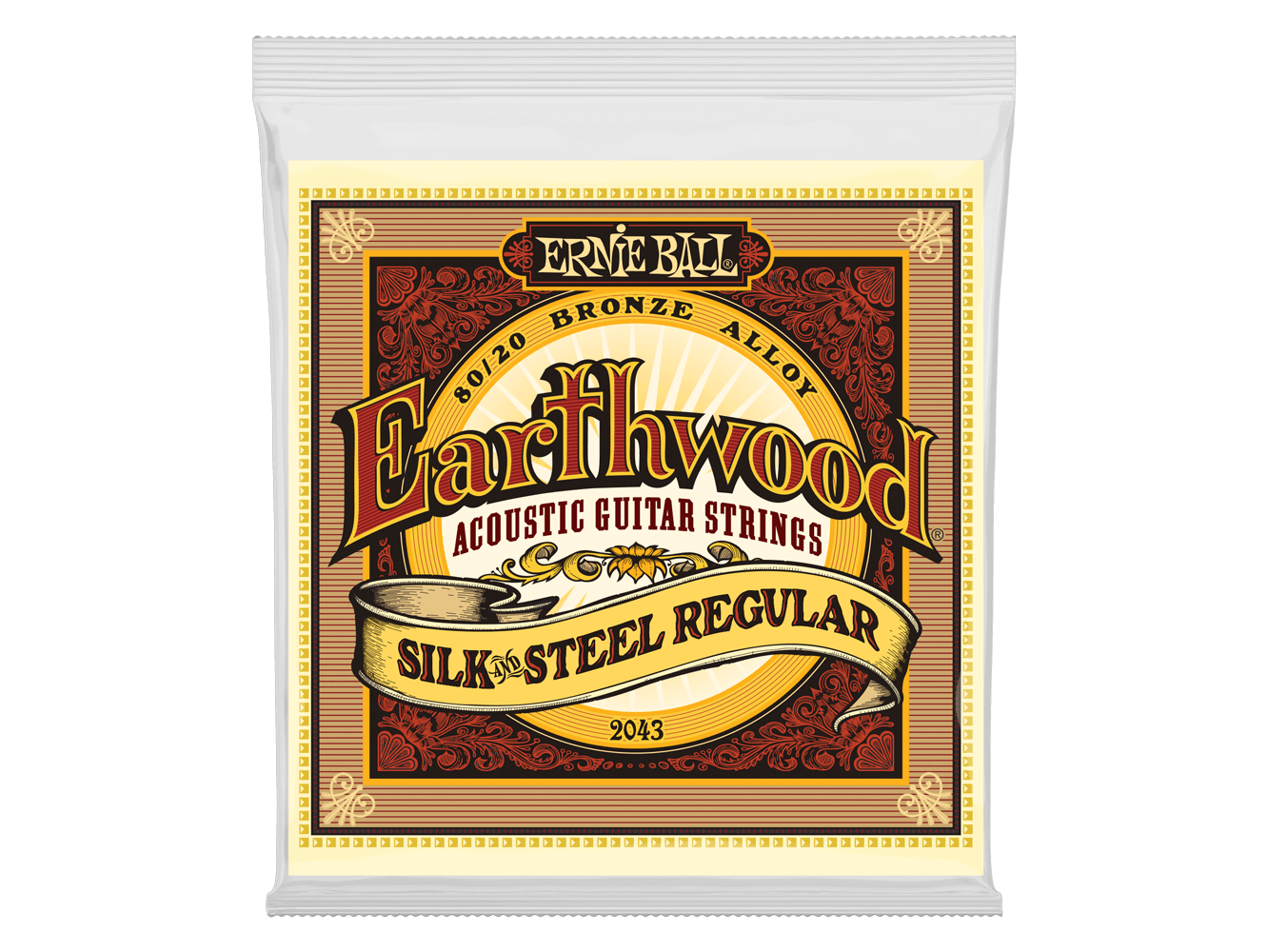 Ernie Ball Earthwood Silk & Steel Regular Bronze Acoustic Strings 13-56