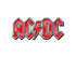 AC/DC Pin Badge: Red Logo (Enamel In-Fill)