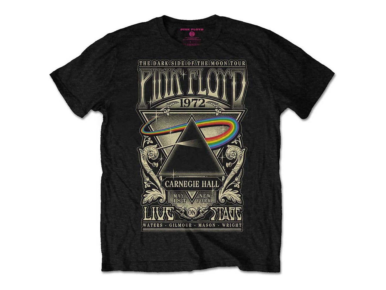 Pink Floyd Unisex T-Shirt 'Carnegie Hall Poster'