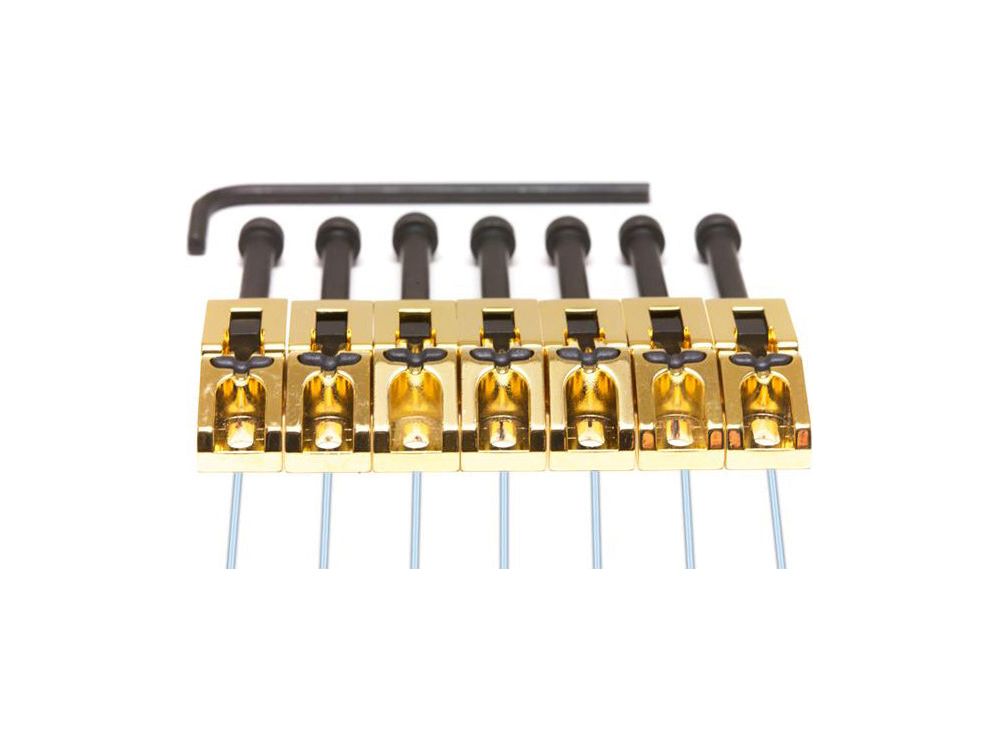 GraphTech PN-0080-G7 Ghost Floyd Rose® Style Saddles Gold