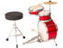 PP Drums Junior 3 Piece Drum Kit ~ Metallic Red