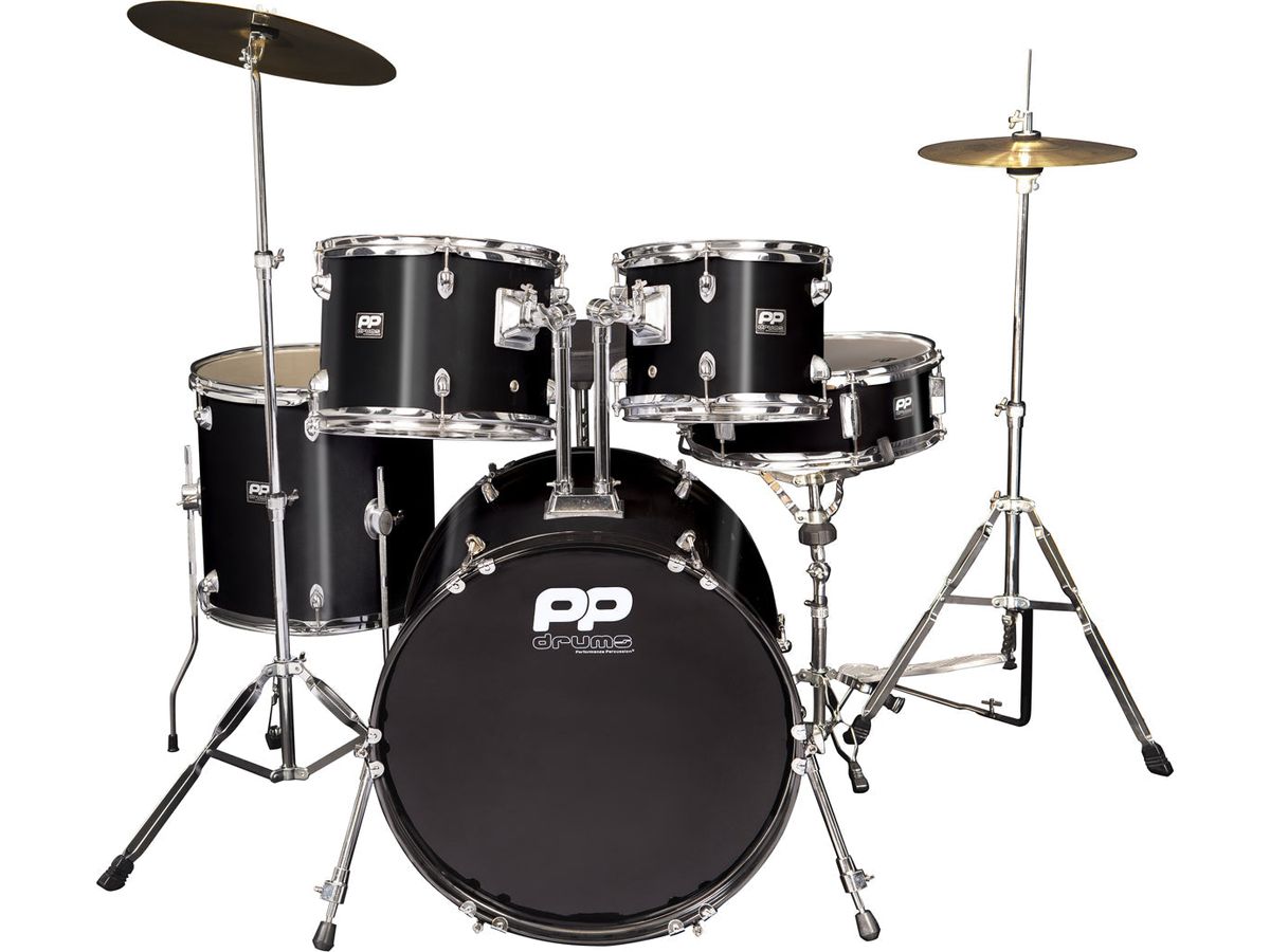 PP Drums 5pc Fusion Drum Kit ~ Black
