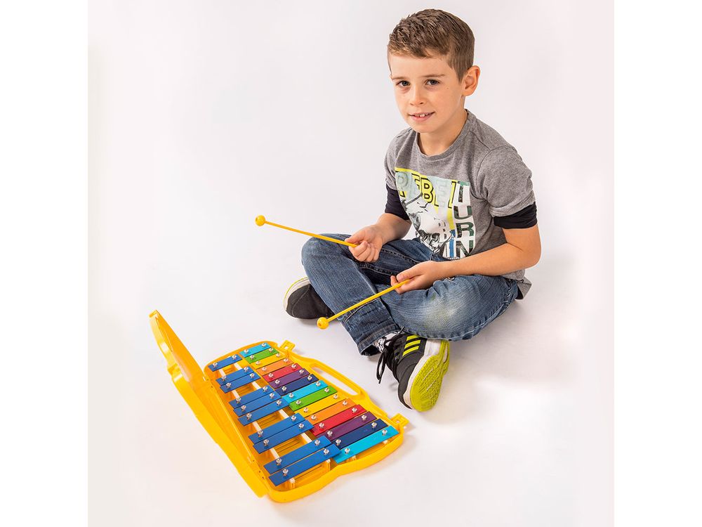 PP World 25 Note Glockenspiel ~ Coloured Metal Keys