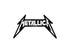 Metallica Standard Patch: Shaped Logo (Sew on)