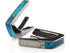 Thalia Exotic Series Shell Collection Capo ~ Black Chrome with Teal Angel Wing Inlay