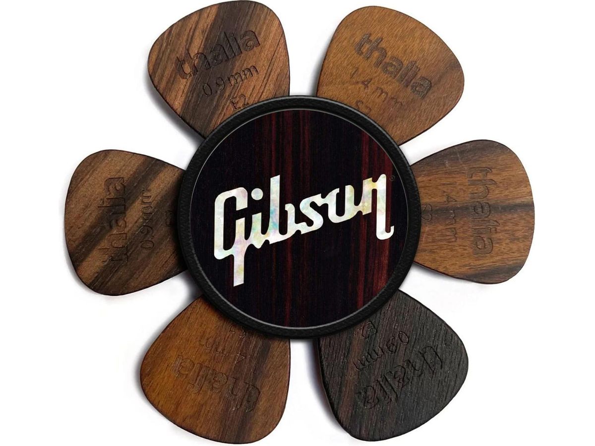 Gibson® by Thalia Pick Puck ~ Black Ebony with Gibson Pearl Logo