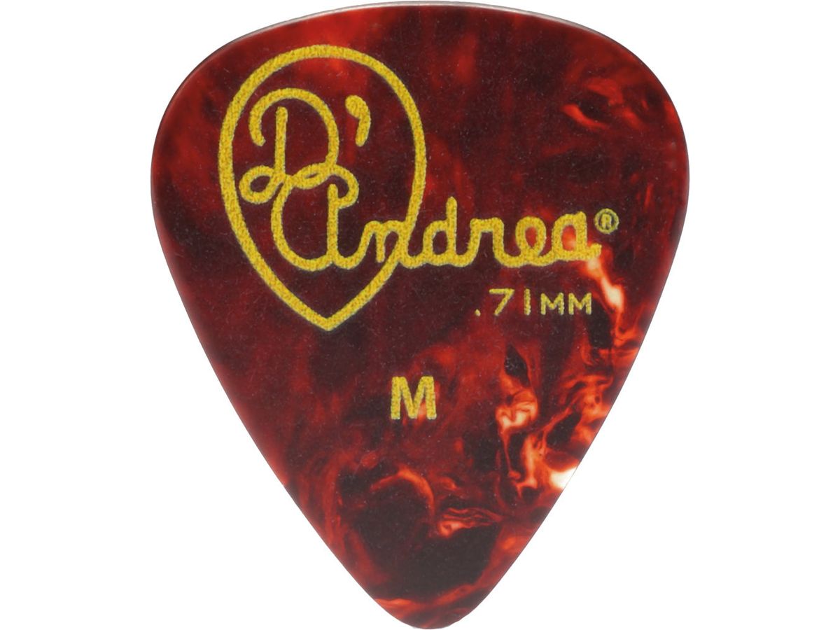 D'Andrea 351 Shell Celluloid Pick Pack ~ Medium ~ 12 picks