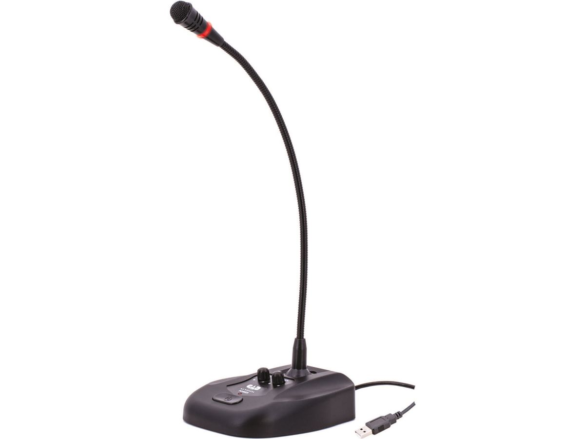 CAD USB Condenser Gooseneck Microphone ~ Black