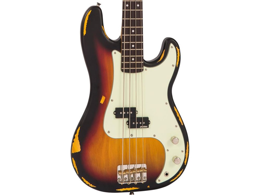 Vintage V4 ICON Bass ~ Distressed Sunset Sunburst