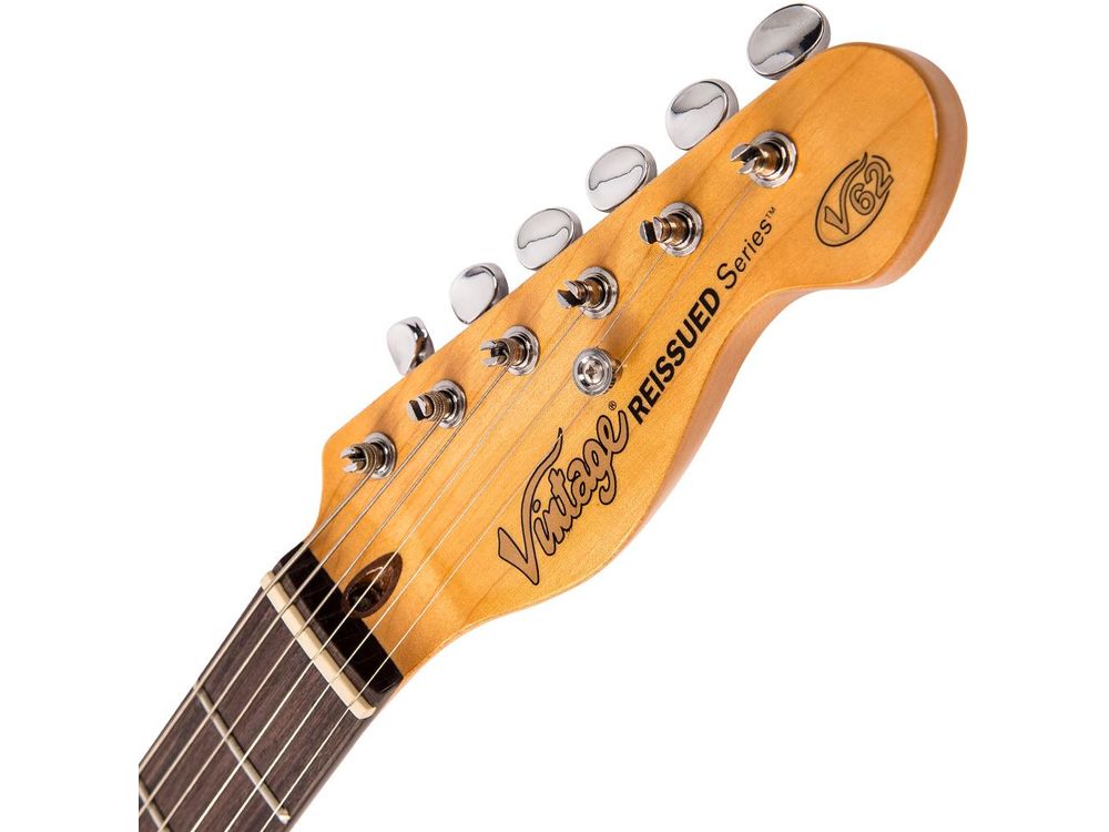 Vintage V62 ReIssued Electric Guitar ~ Ash Blonde