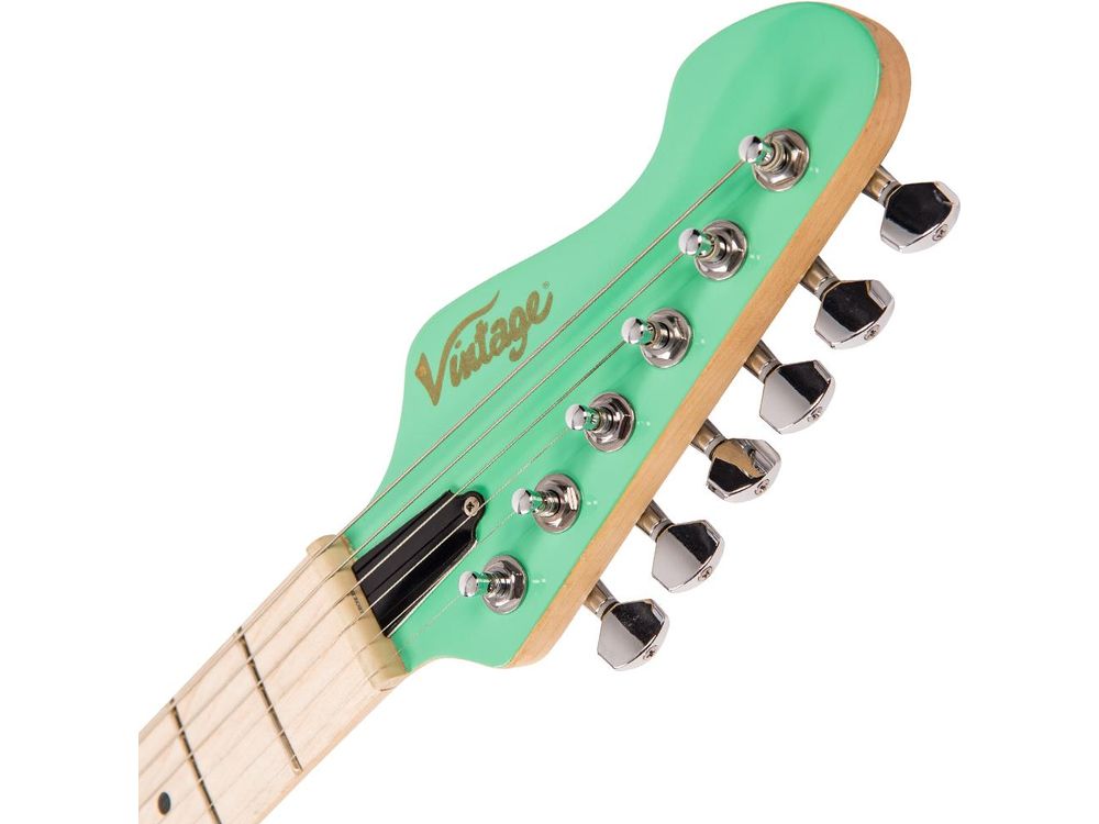 Vintage V6M24 ReIssued Electric Guitar ~ Ventura Green