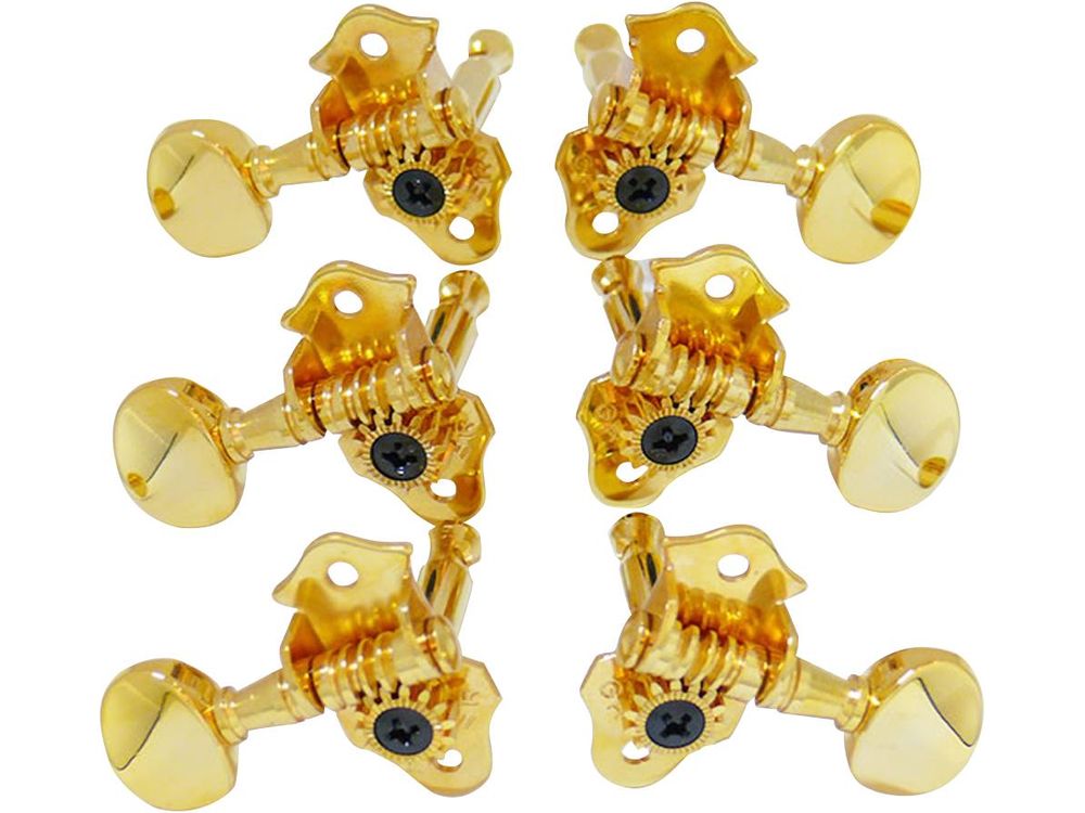 Grover Sta-Tite Machineheads ~ 3+3 ~ Gold