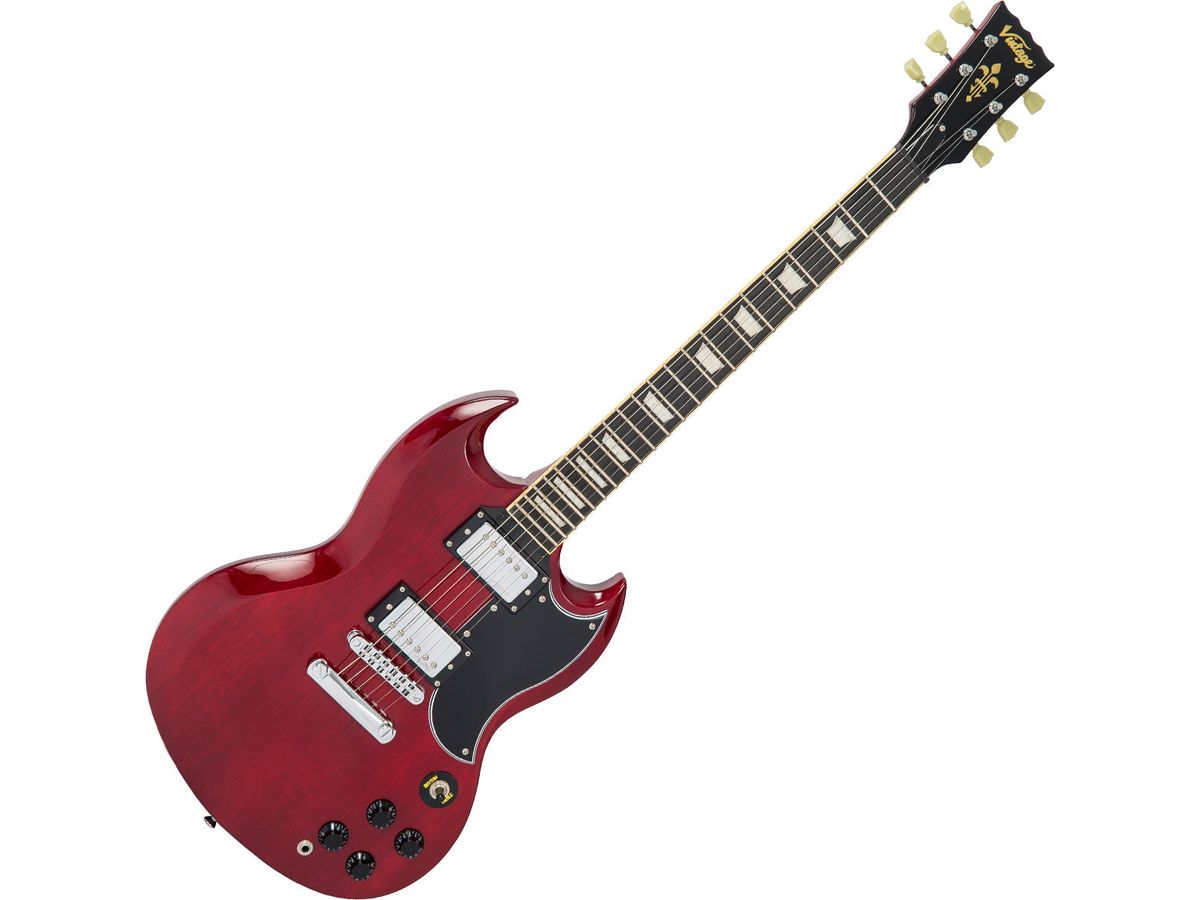 Vintage VS6 ReIssued Electric Guitar ~ Cherry Red