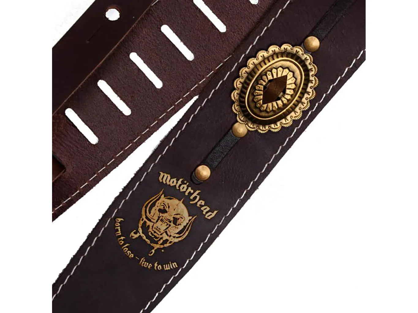 Motorhead Guitar Strap Brown / Old Brass #1568