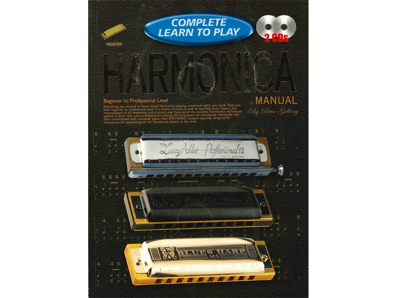 Complete Learn To Play Harmonica Manual + Cds