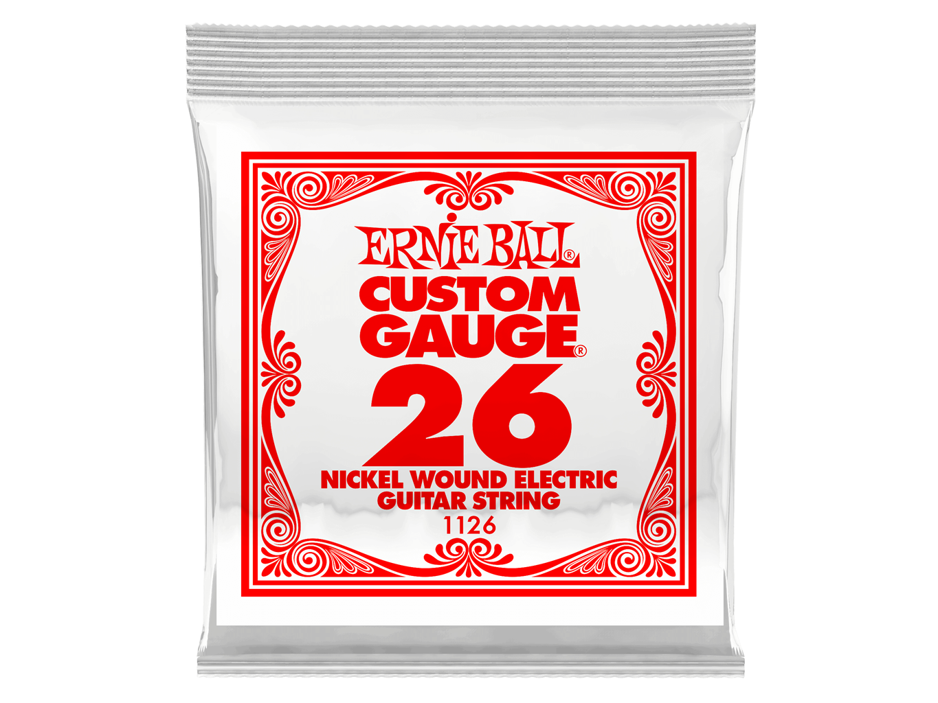 Ernie Ball Single Plain Steel Electric/Acoustic Guitar String 0.26