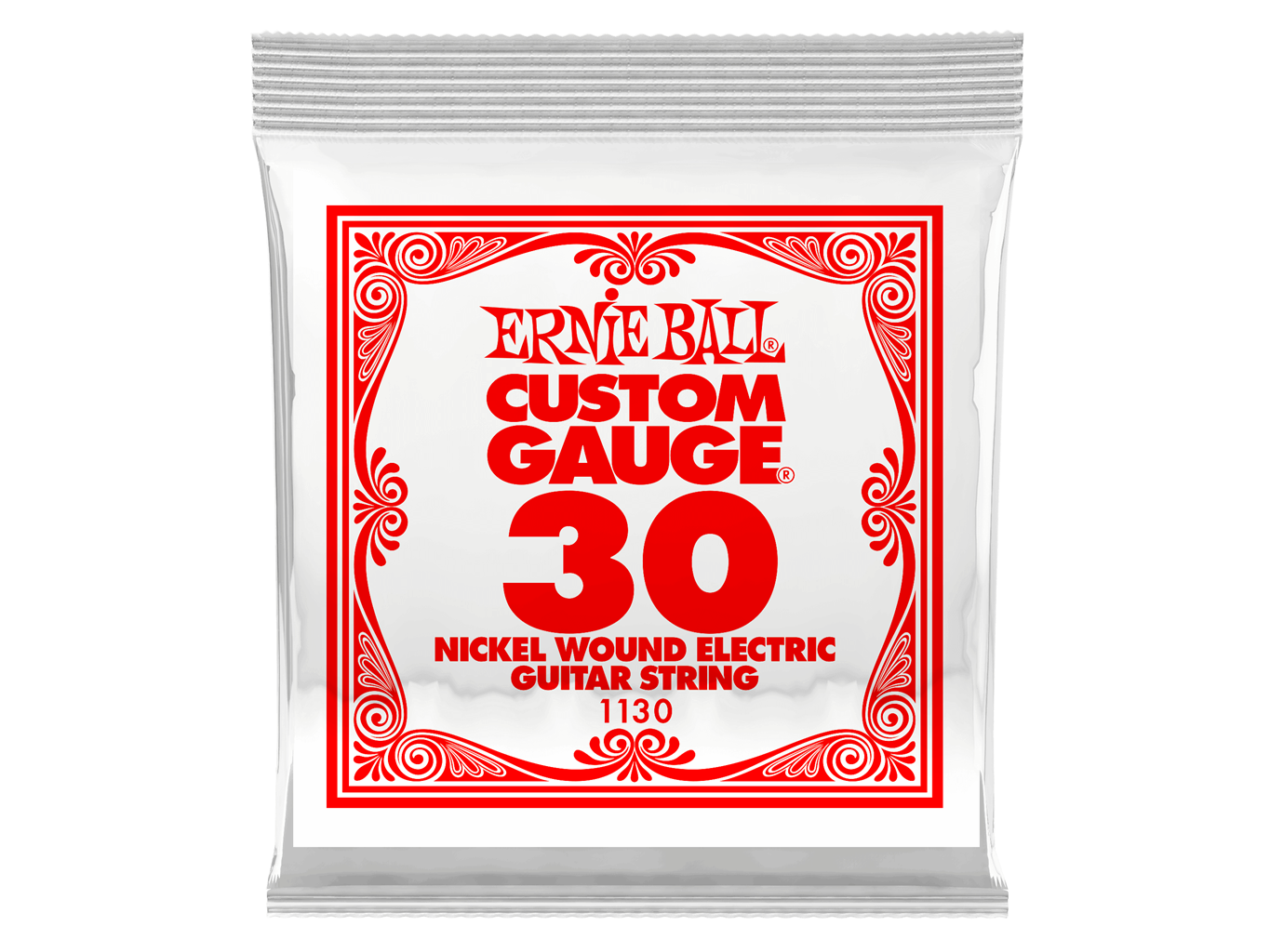 Ernie Ball Single Plain Steel Electric/Acoustic Guitar String 0.30