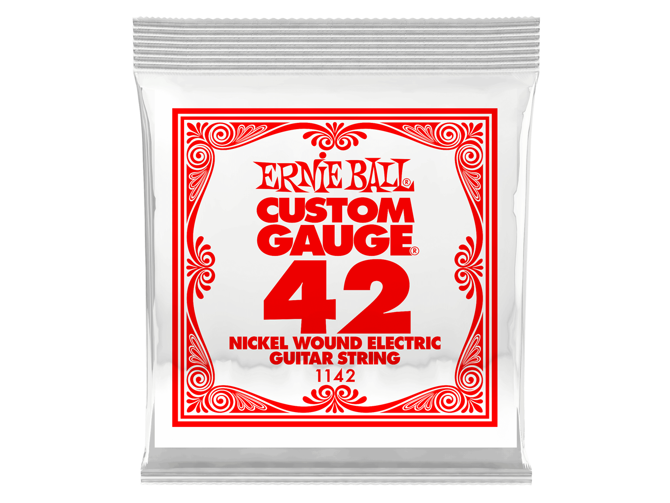 Ernie Ball Single Plain Steel Electric/Acoustic Guitar String 0.42