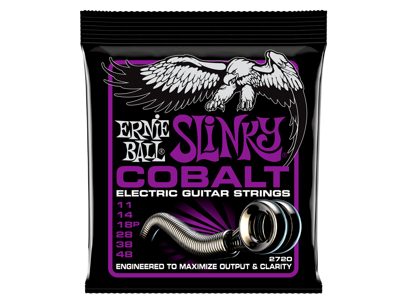 Ernie Ball Cobalt Power Slinky Electric Guitar Strings 11-48