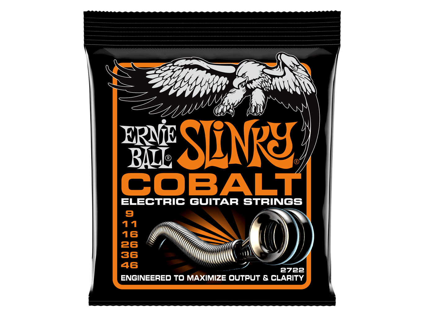 Ernie Ball Cobalt Hybrid Slinky Electric Guitar Strings 9-46