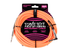 Ernie Ball 10ft Braided Straight/Angled Orange Cable